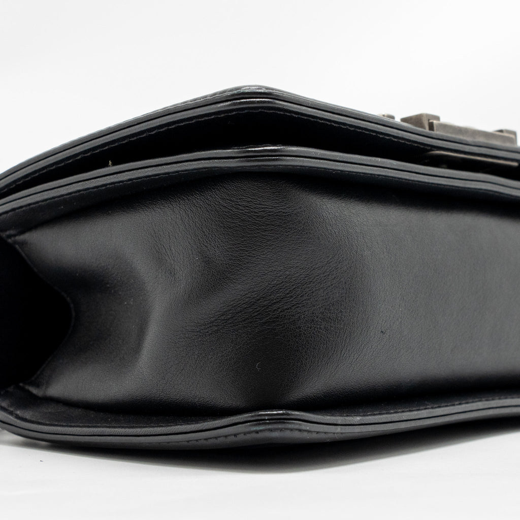 CHANEL SMALL BOY BAG CALFSKIN BLACK SHW