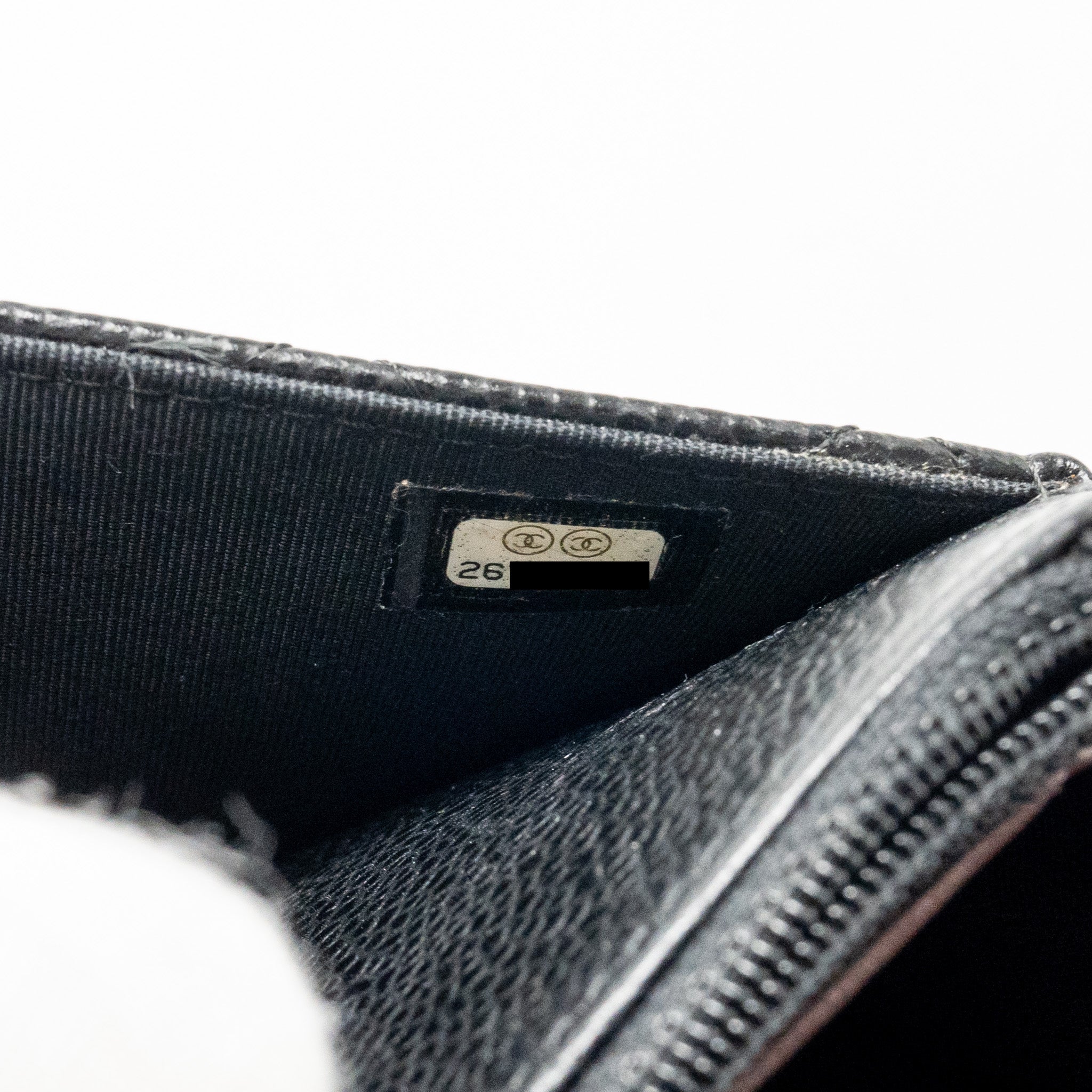 CHANEL CLASSIC WALLET ON CHAIN CAVIAR BLACK GHW