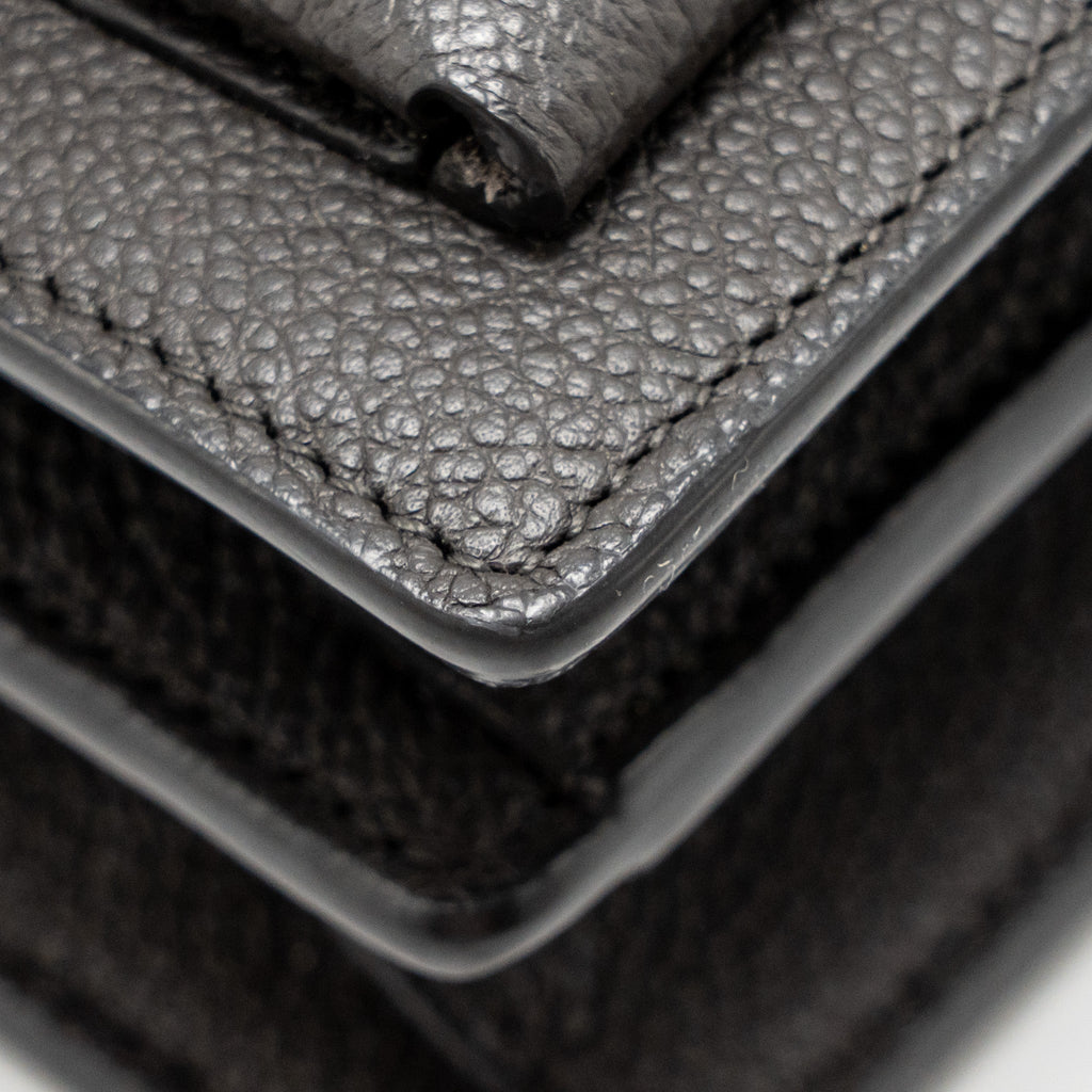 SAINT LAURENT/YSL MEDIUM SUNSET BAG CALFSKIN GREY SHW