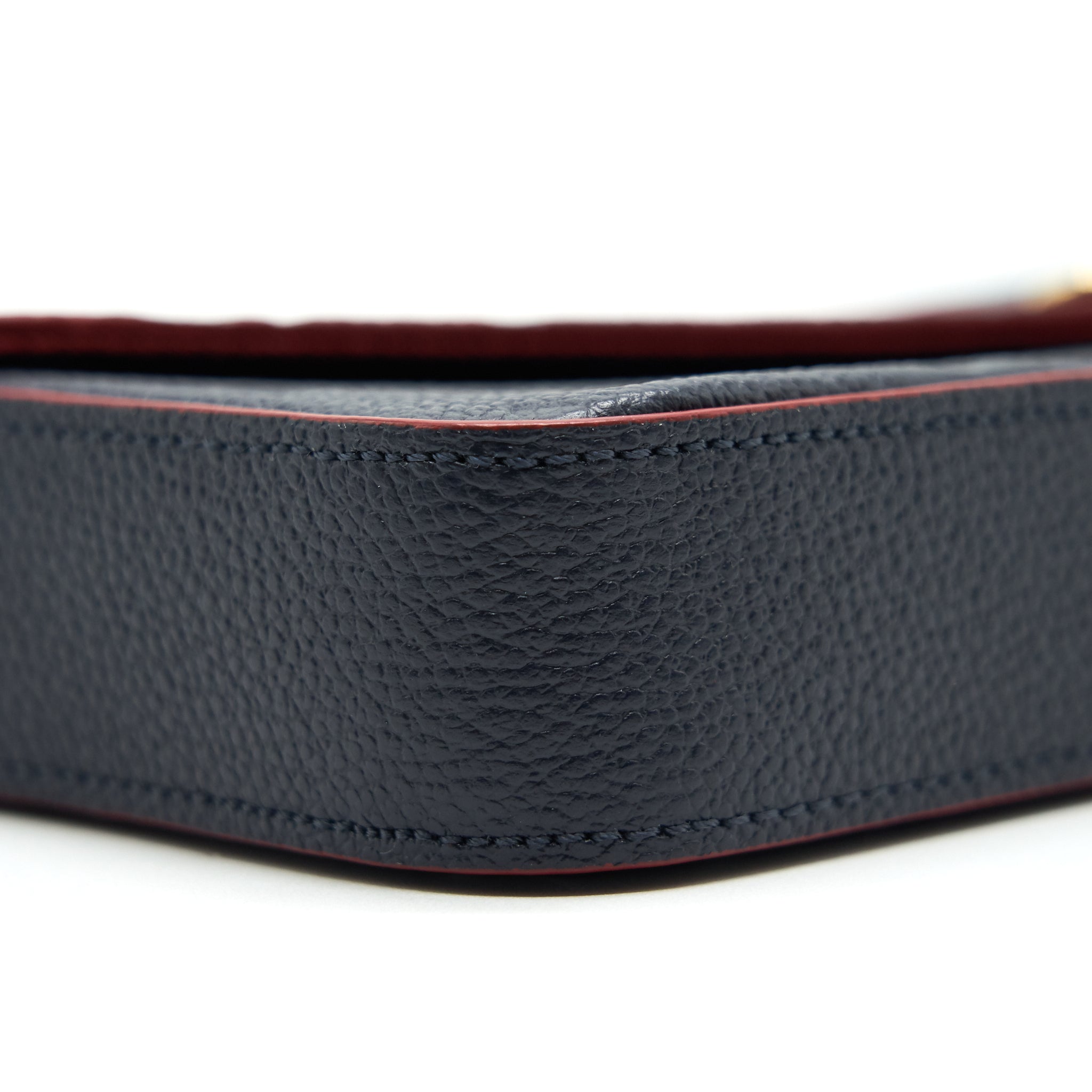 LOUIS VUITTON FELICIE POCHETTE MONOGRAM EMPREINTE LEATHER MARINE ROUGE