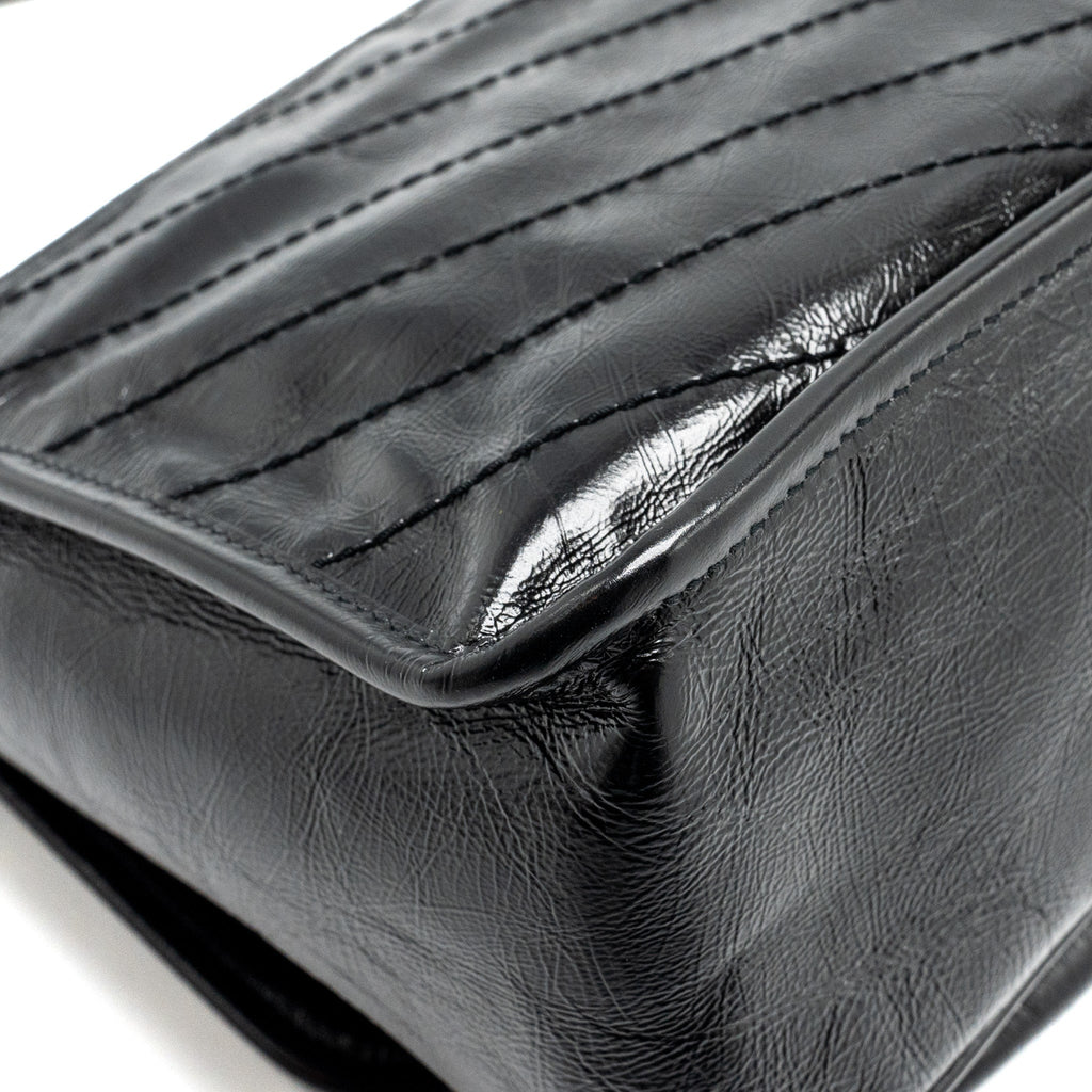 SAINT LAURENT/ YSL MEDIUM NIKI CALFSKIN BLACK SHW