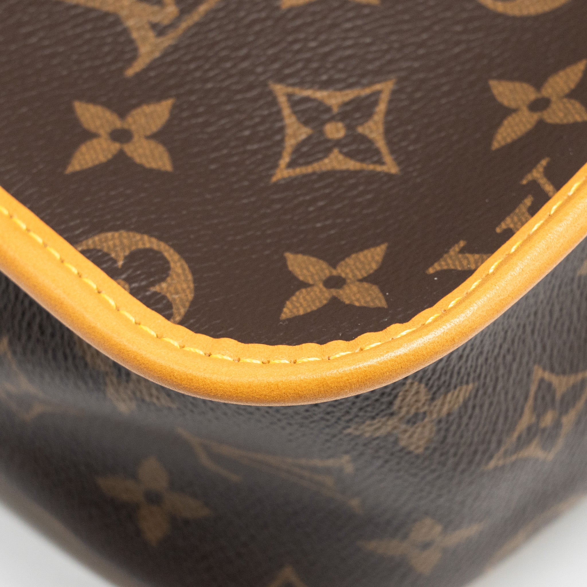 LOUIS VUITTON DIANE BAG WITH FUCHSIA STRAP MONOGRAM CANVAS GHW
