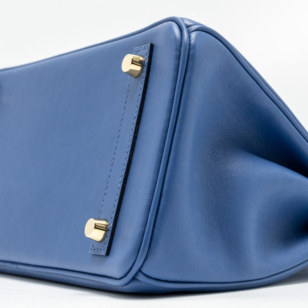 HERMES BIRKIN 25 SWIFT BLUE BRIGHTON GHW