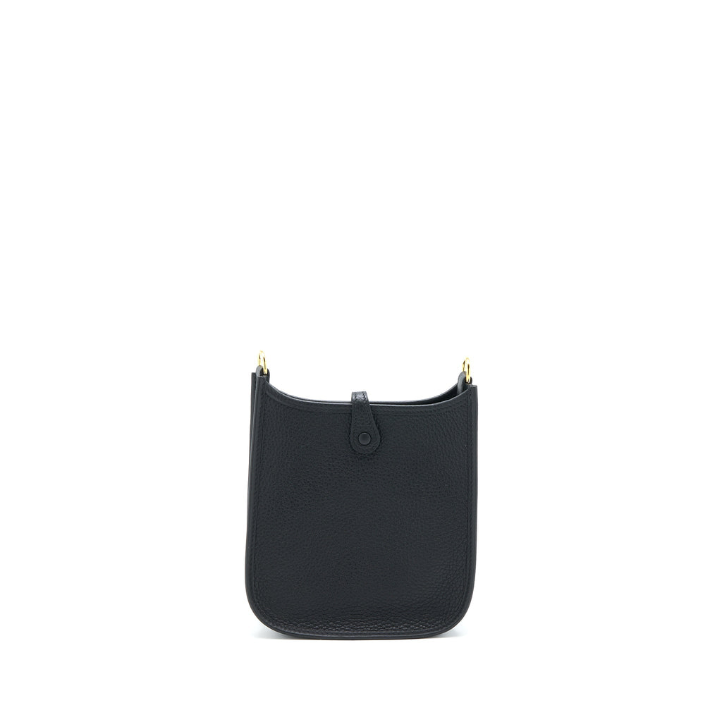 HERMES MINI EVELYN CLEMENCE BLACK GHW