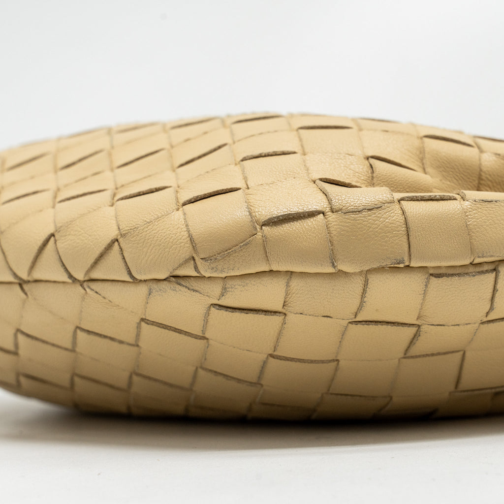 BOTTEGA VENETA MINI JODIE LAMBSKIN BEIGE GHW