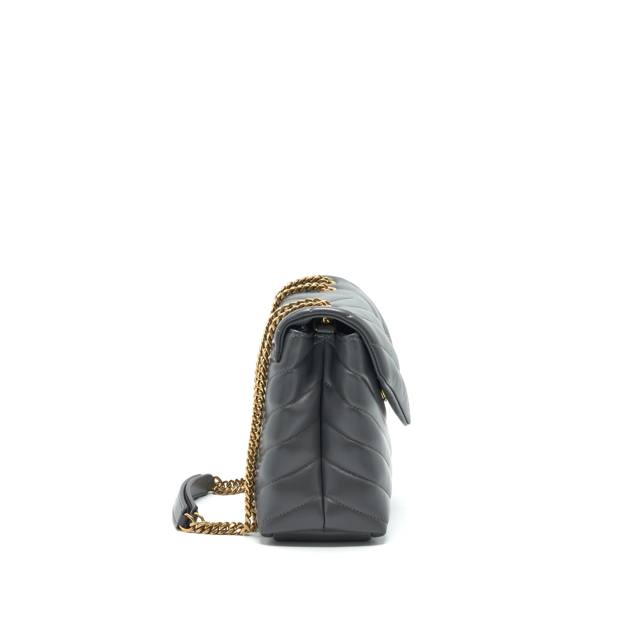 SAINT LAURENT SMALL LOU LOU BAG STORM COLOUR GHW
