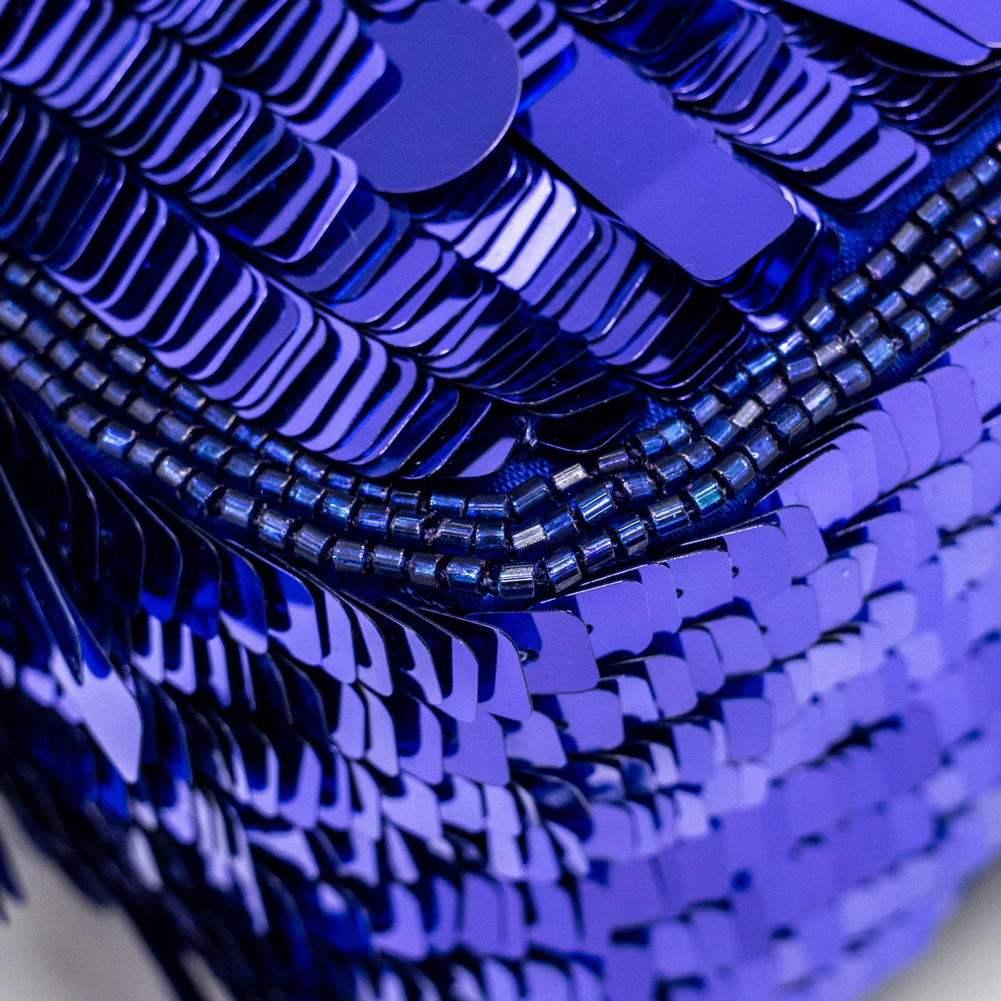 FENDI BAGUETTE BAG LIMITED EDITION SEQUIN/LEATHER PURPLE GHW