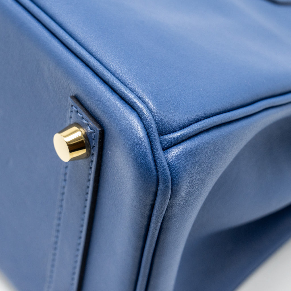 HERMES BIRKIN 25 SWIFT BLUE BRIGHTON GHW