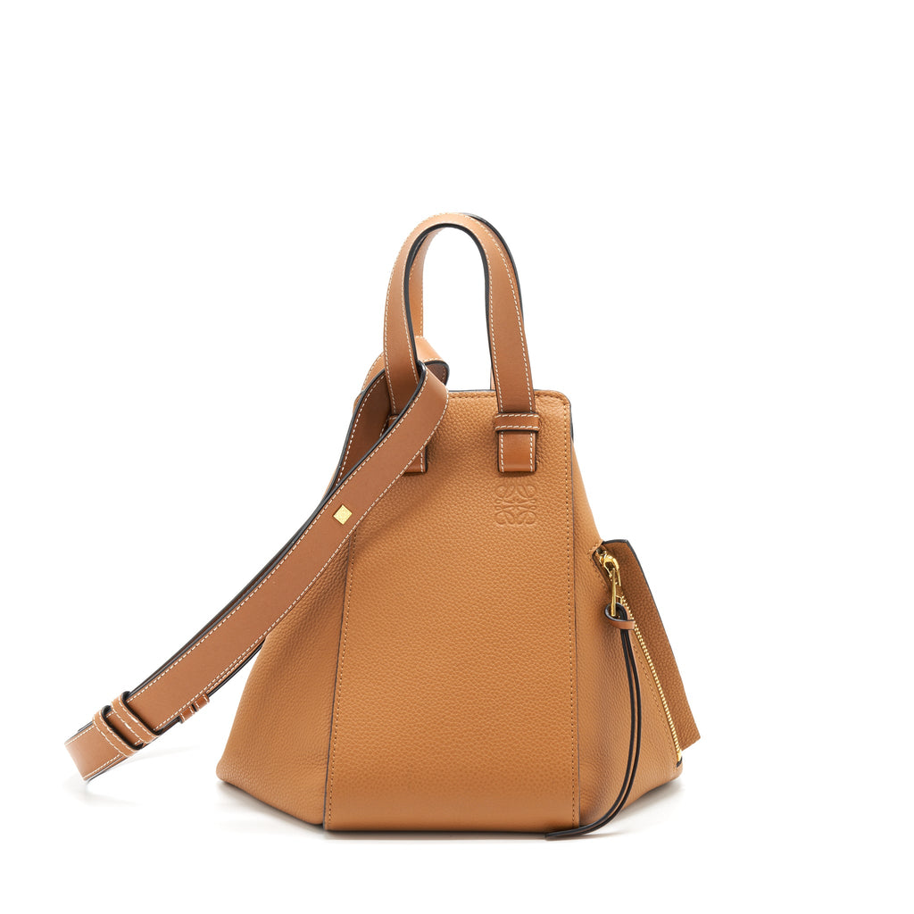 LOEWE SMALL HAMMOCK BAG SOFT CALFSKIN LIGHT CARAMEL GHW