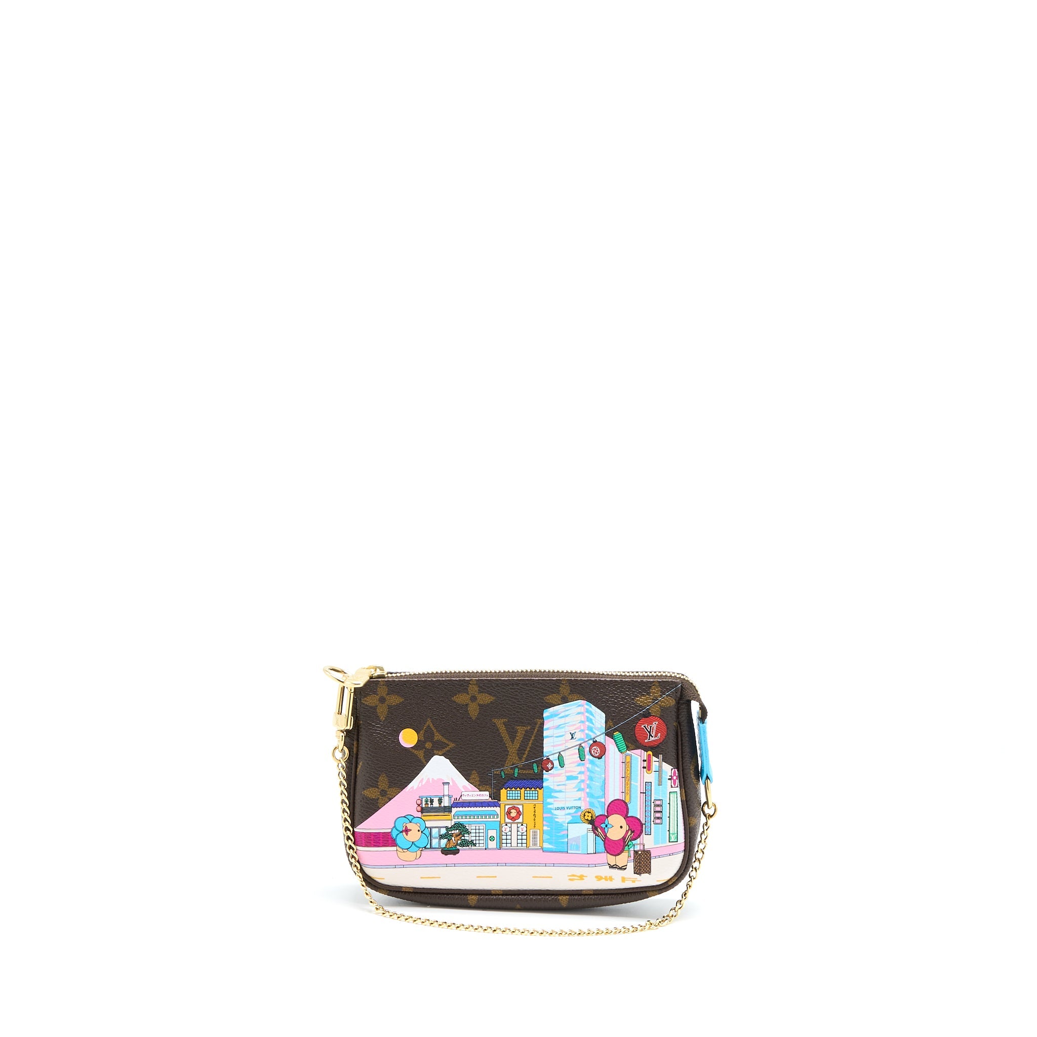 LOUIS VUITTON VIVIENNE HOLIDAYS MINI POCHETTE ACCESSORIES MONOGRAM CANVAS/MULTICOLOR GHW