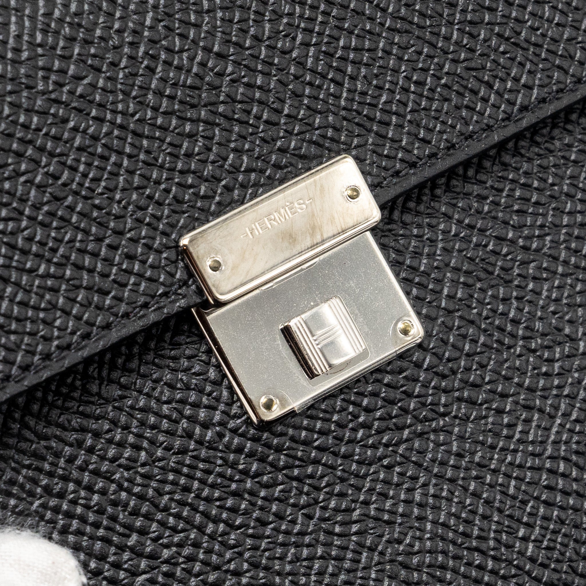 HERMES CLIC 12 WALLET EPSOM BLACK SHW