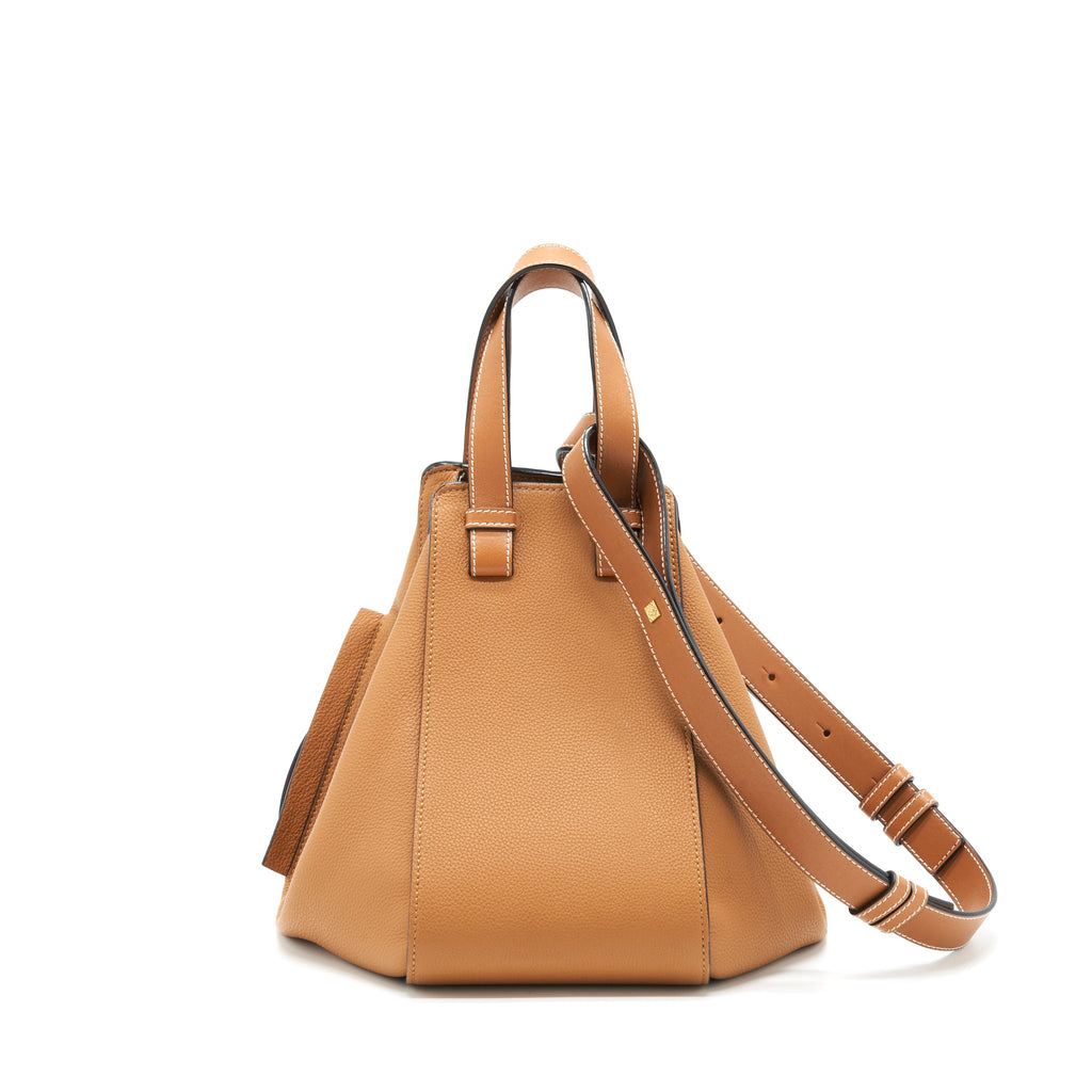 LOEWE SMALL HAMMOCK BAG SOFT CALFSKIN LIGHT CARAMEL GHW
