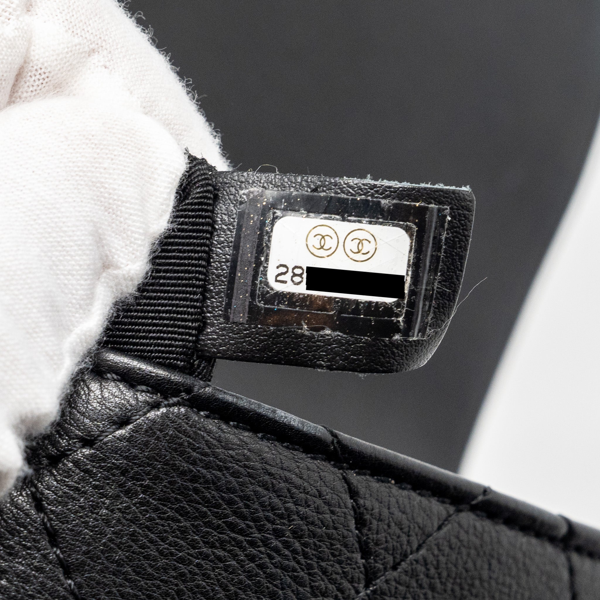 CHANEL HALF MOON QUILTED FLAP BAG GRAINED CALFSKIN BLACK GHW