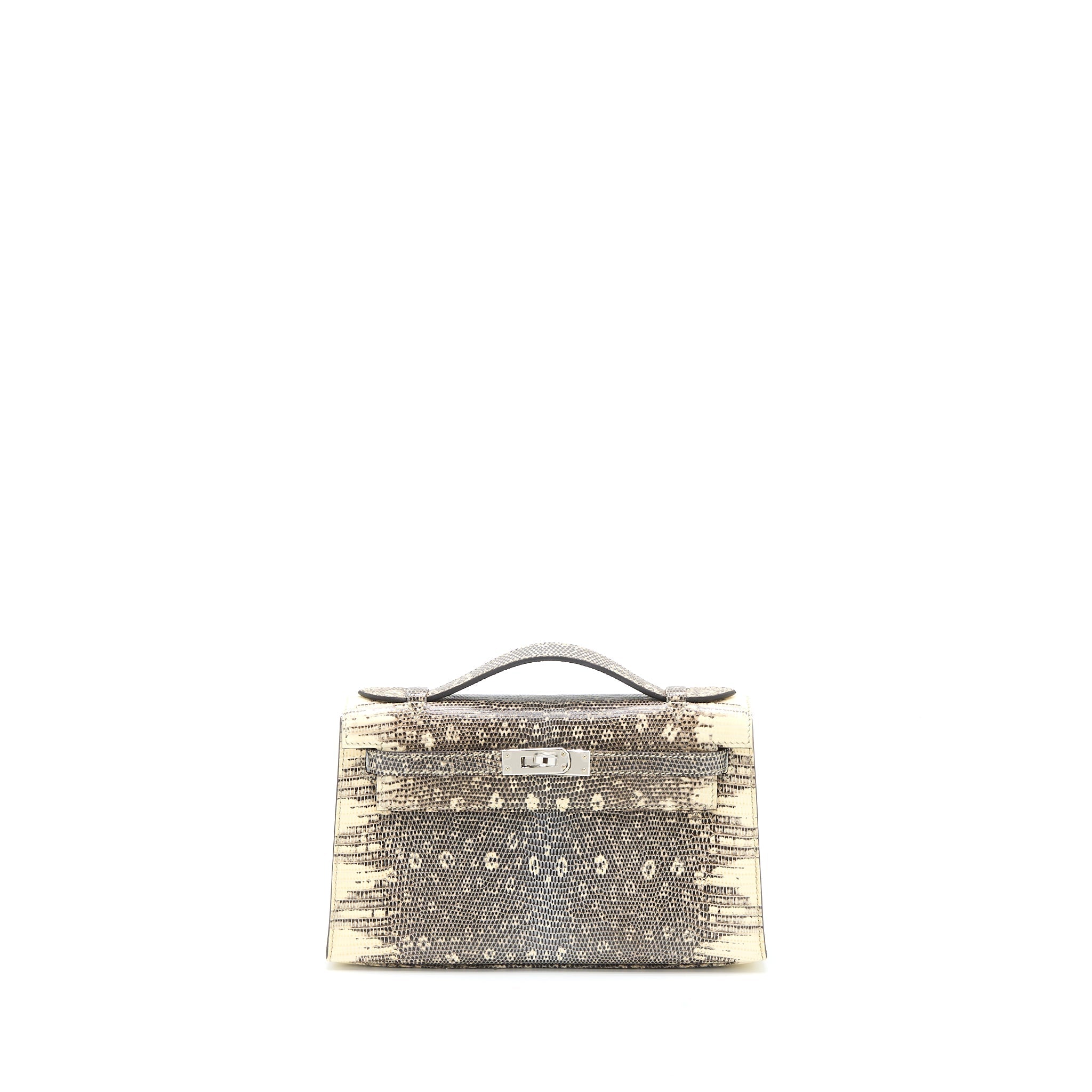 HERMES KELLY POCHETTE LIZARD 1B OMBRÉ SHW
