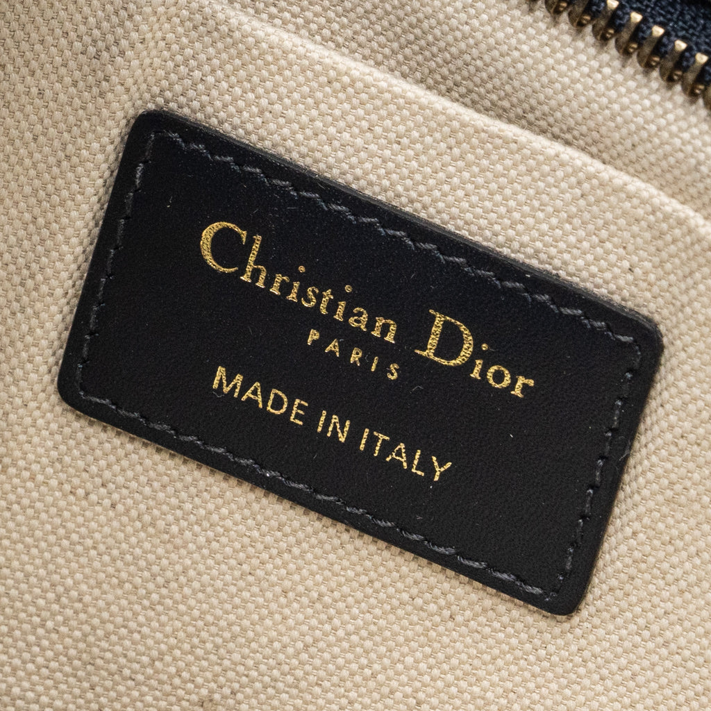 DIOR DIORQUAKE POUCH WITH CLUTCH OBLIQUE JACQUARD CANVAS BLUE GHW