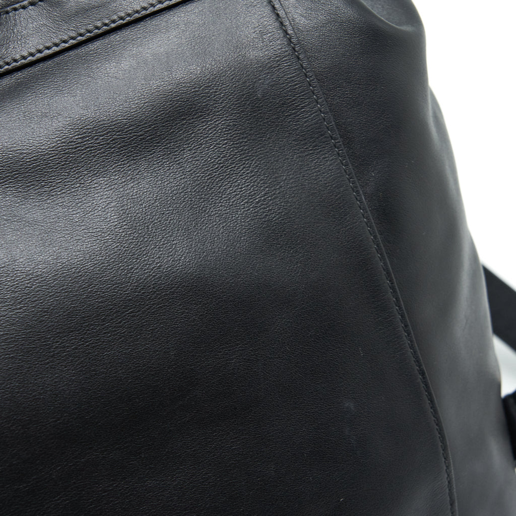 PRADA ZAINETTO BACKPACK SOFT CALFSKIN BLACK SHW