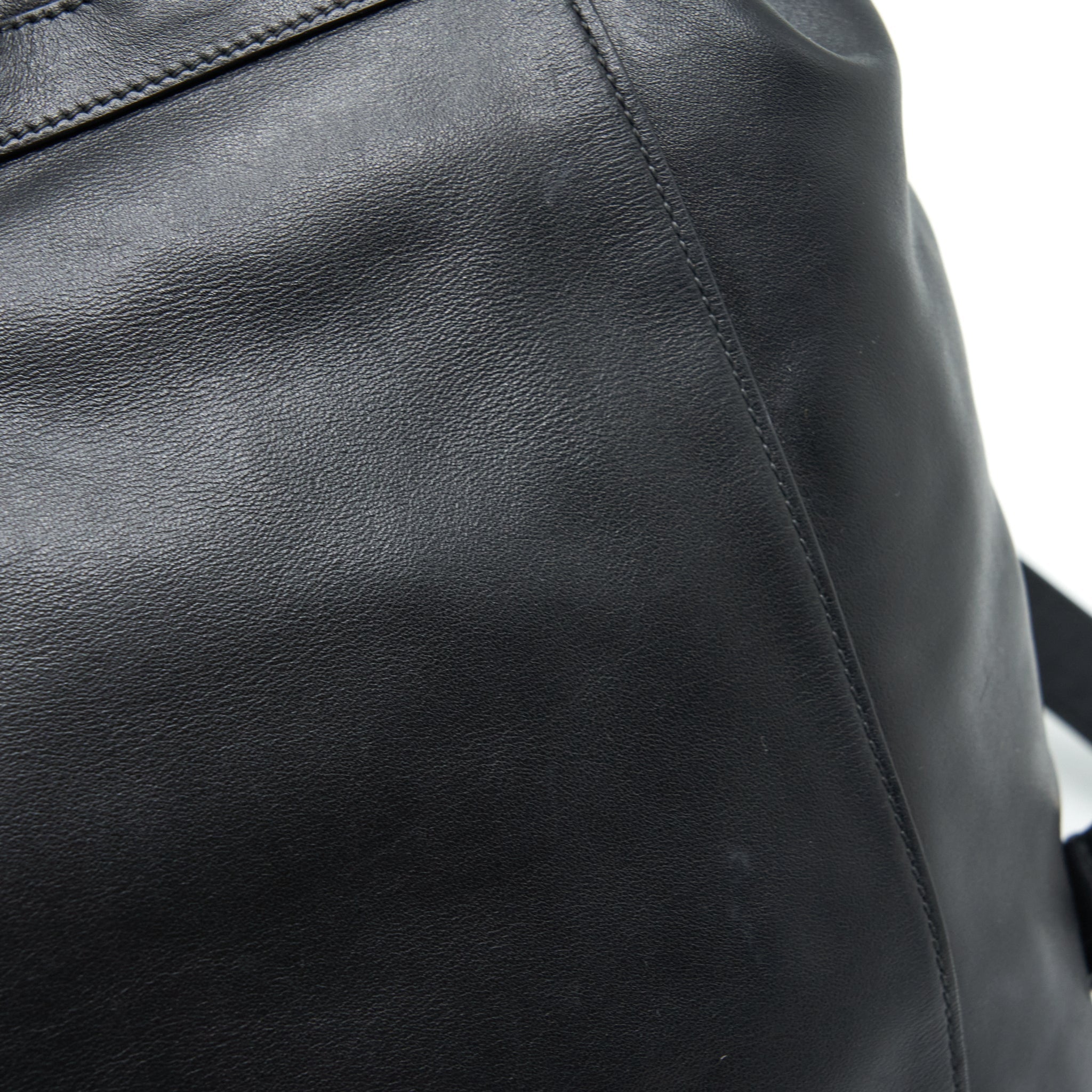 PRADA ZAINETTO BACKPACK SOFT CALFSKIN BLACK SHW