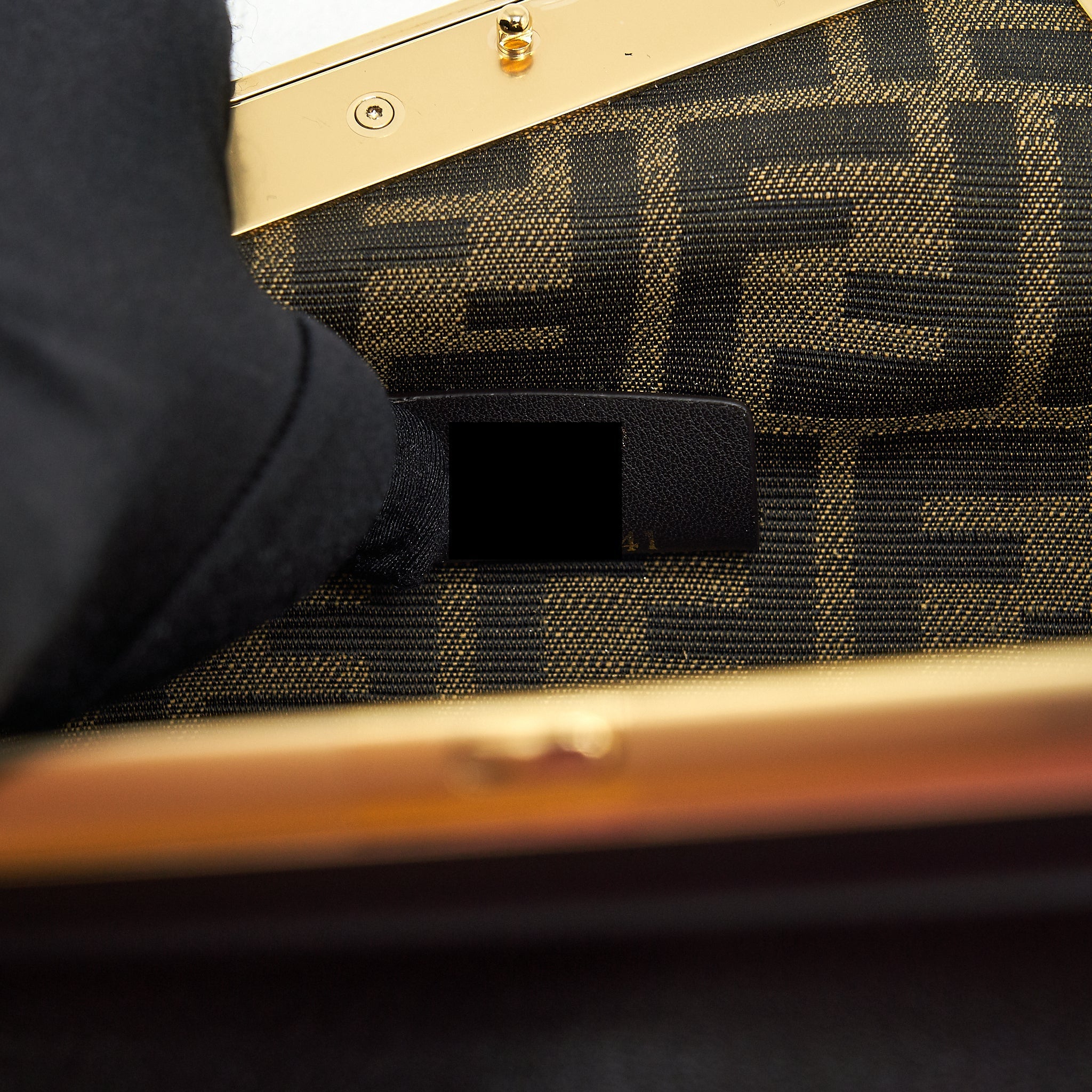 FENDI FENDI FIRST BAG SMALL NAPPA BLACK GHW