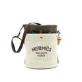 HERMES CANVAS GROOMING BAG/ BUCKET BAG