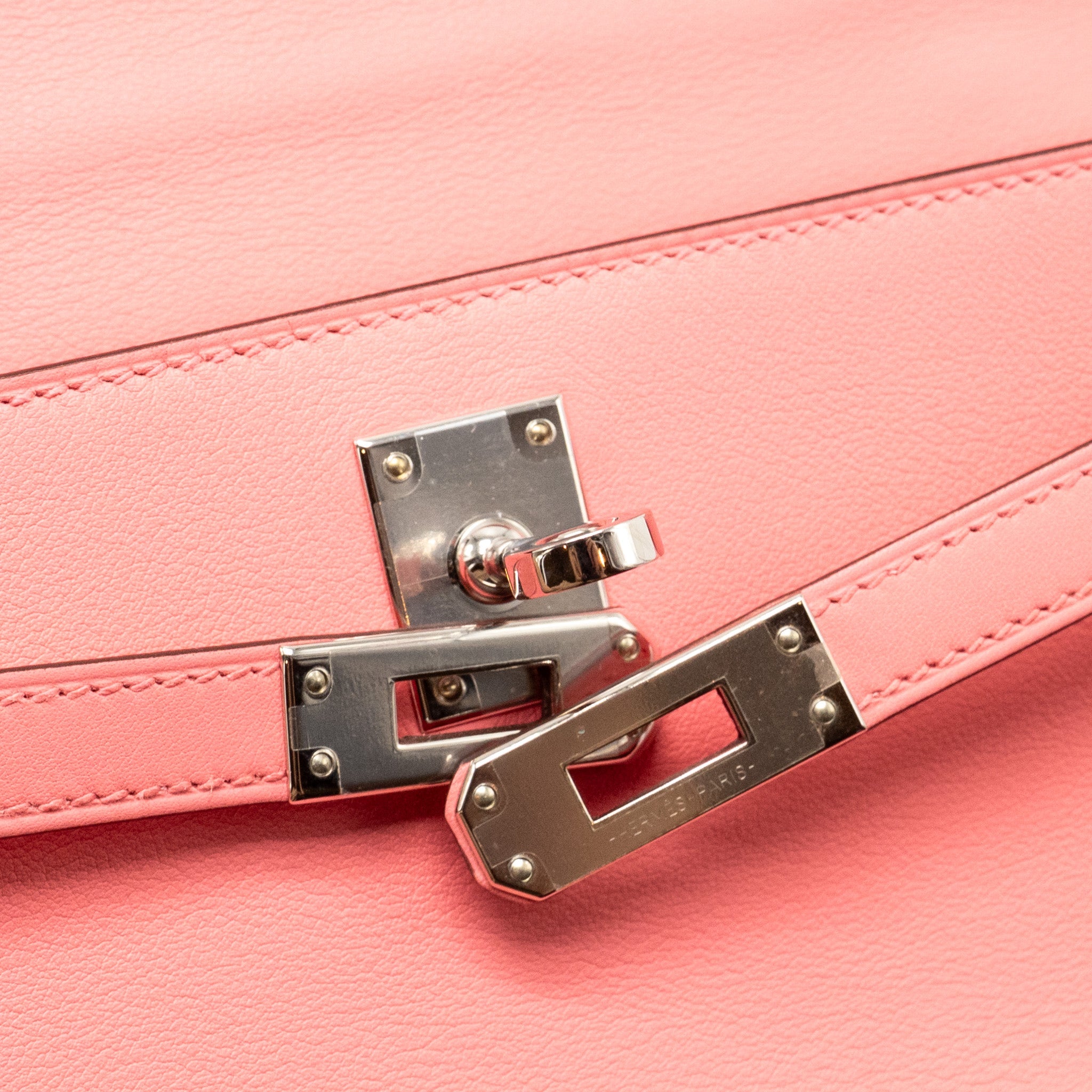 HERMES KELLY POCHETTE SWIFT K4 ROSE ETE SHW