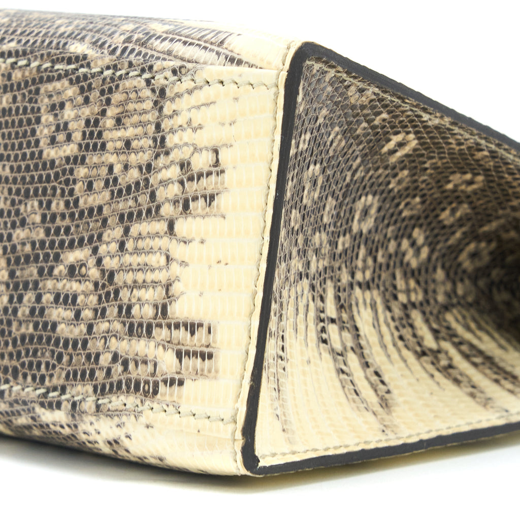 HERMES KELLY POCHETTE LIZARD 1B OMBRÉ SHW