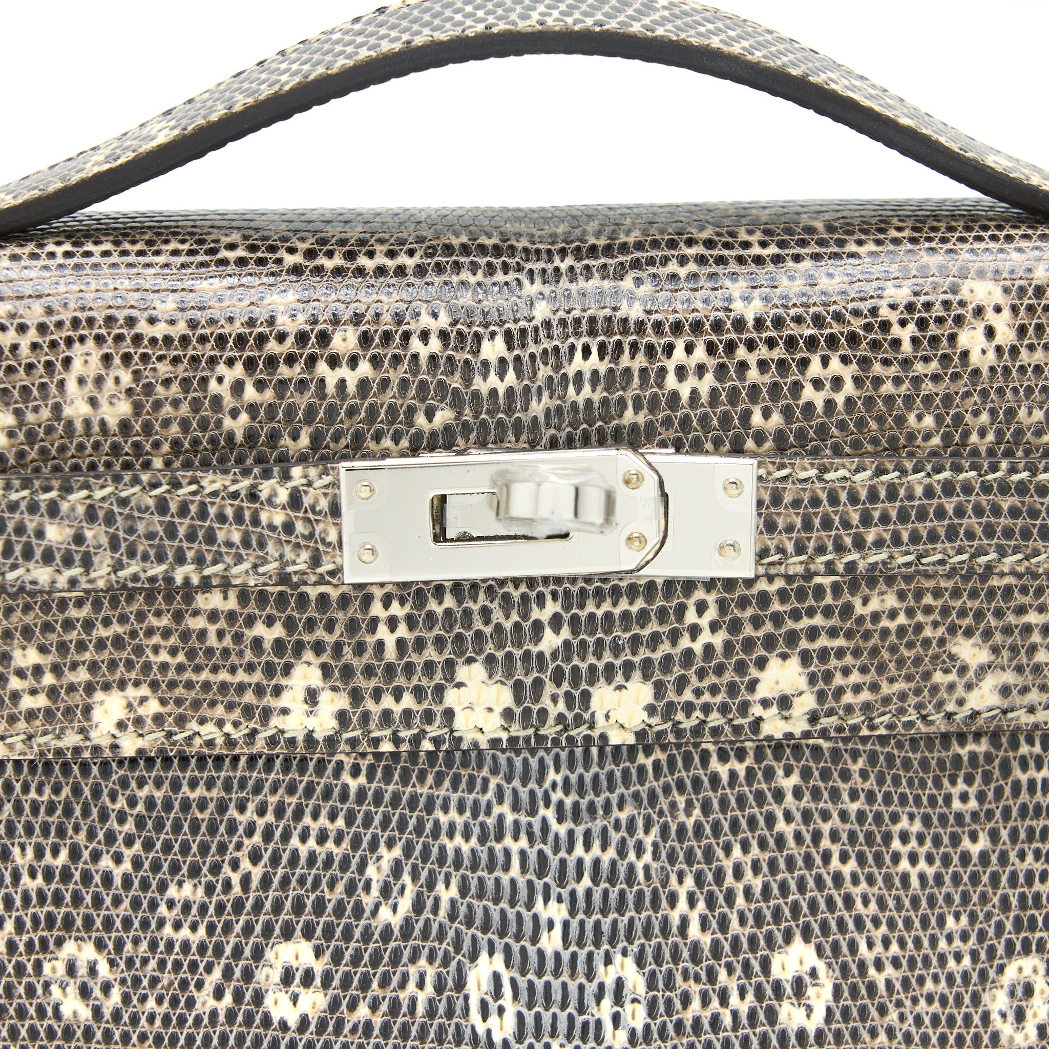HERMES KELLY POCHETTE LIZARD 1B OMBRÉ SHW