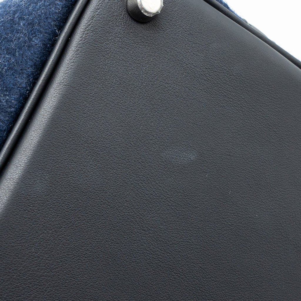 HERMES PICOTIN 18 FELT LOCK BAG BLUE NUIT / CABAN SHW