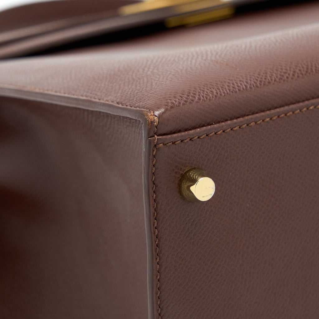 HERMES KELLY 40 EPSOM CHOCOLATE GHW