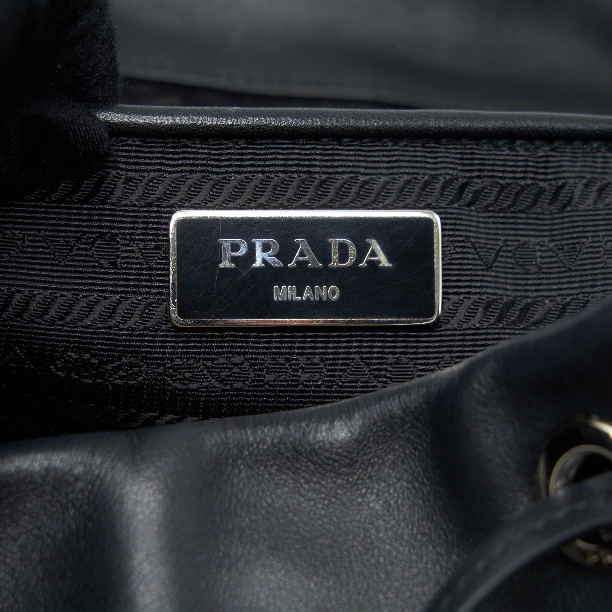 PRADA ZAINETTO BACKPACK SOFT CALFSKIN BLACK SHW