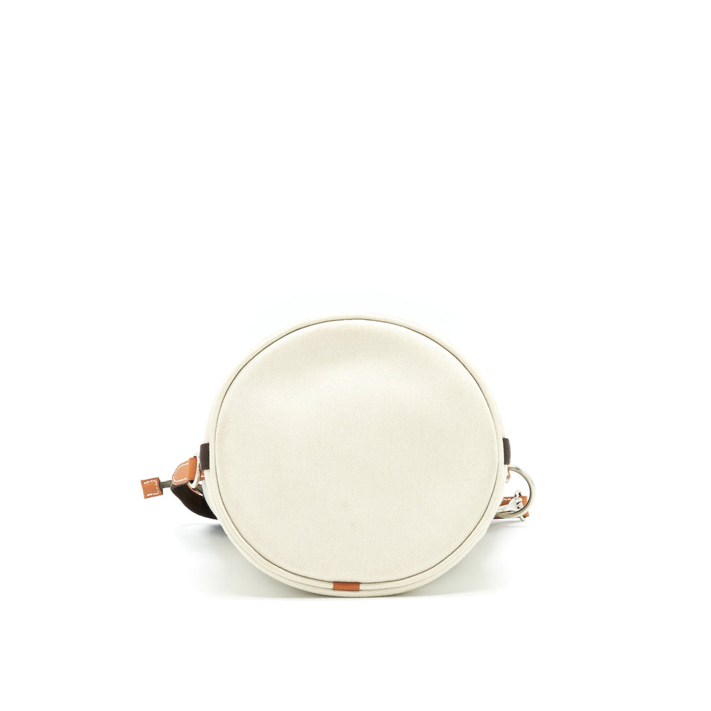 HERMES CANVAS GROOMING BAG/ BUCKET BAG
