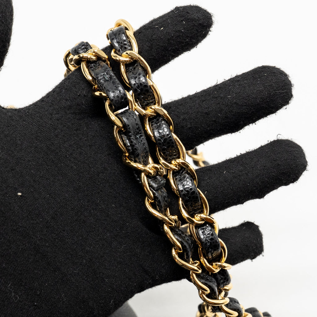 CHANEL JUMBO CLASSIC DOUBLE FLAP BAG CAVIAR BLACK GHW (MICROCHIP)