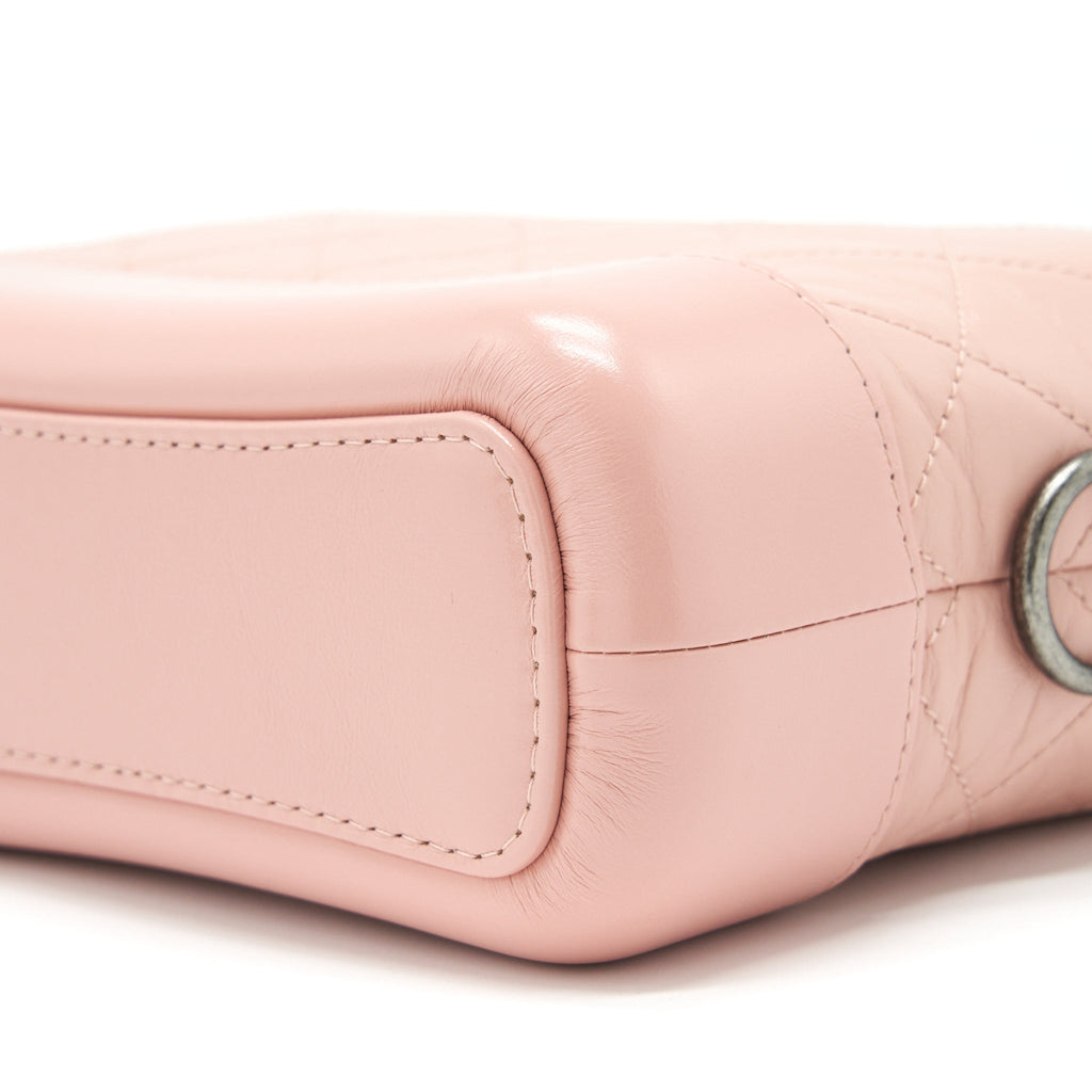 CHANEL SMALL GABRIELLE HOBO BAG AGED CALFSKIN PINK