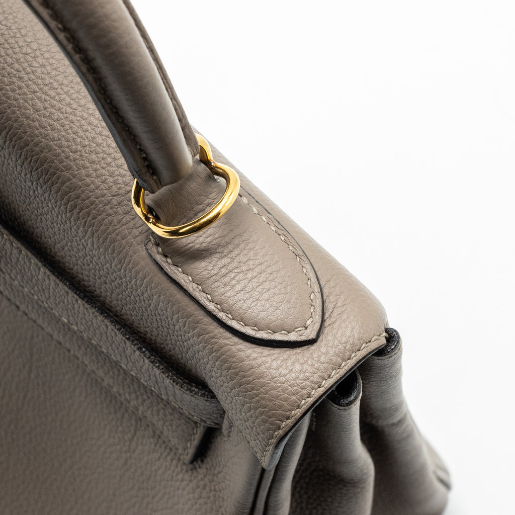 HERMES KELLY 28 TOGO GRIS ASPHALT GHW