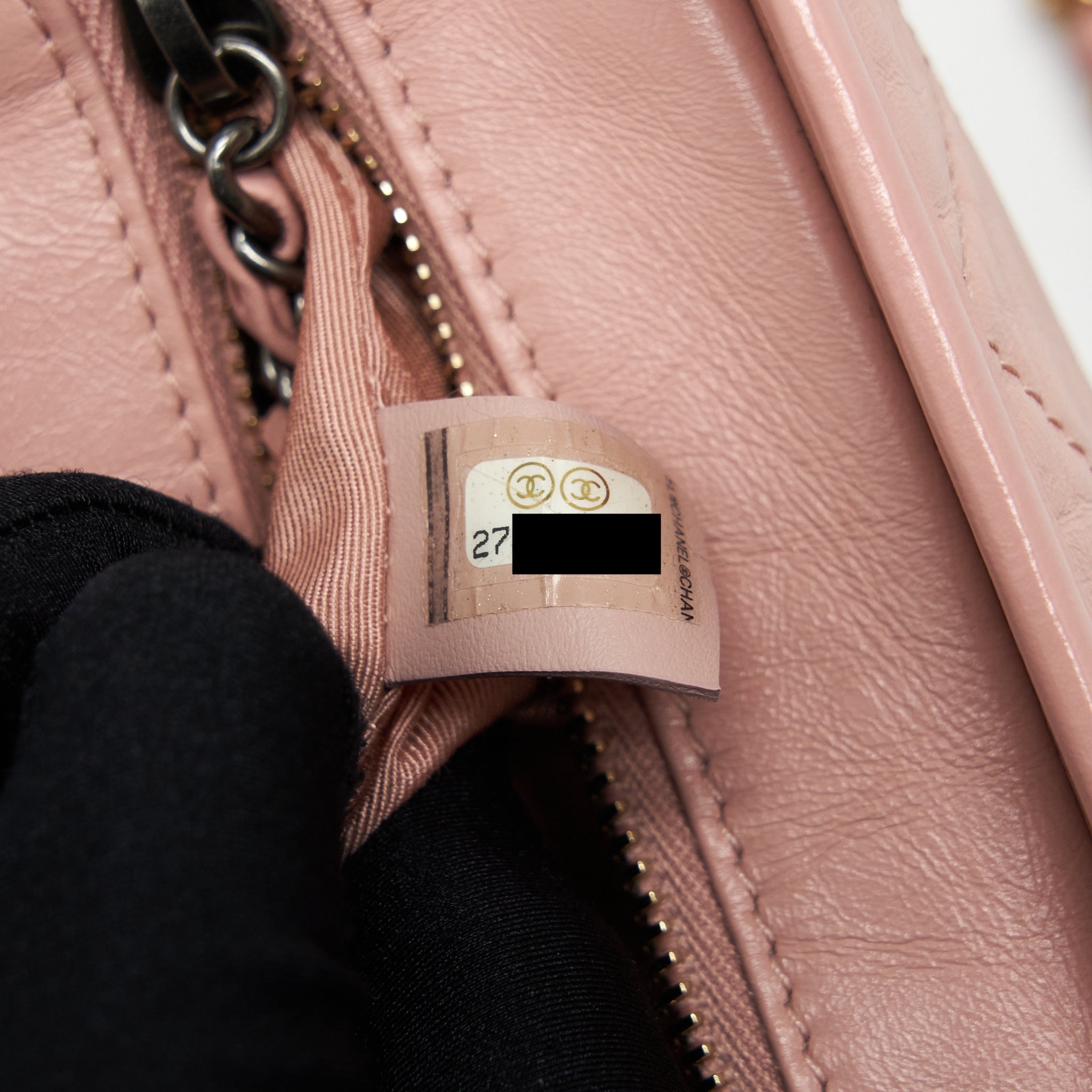 CHANEL SMALL GABRIELLE HOBO BAG AGED CALFSKIN PINK