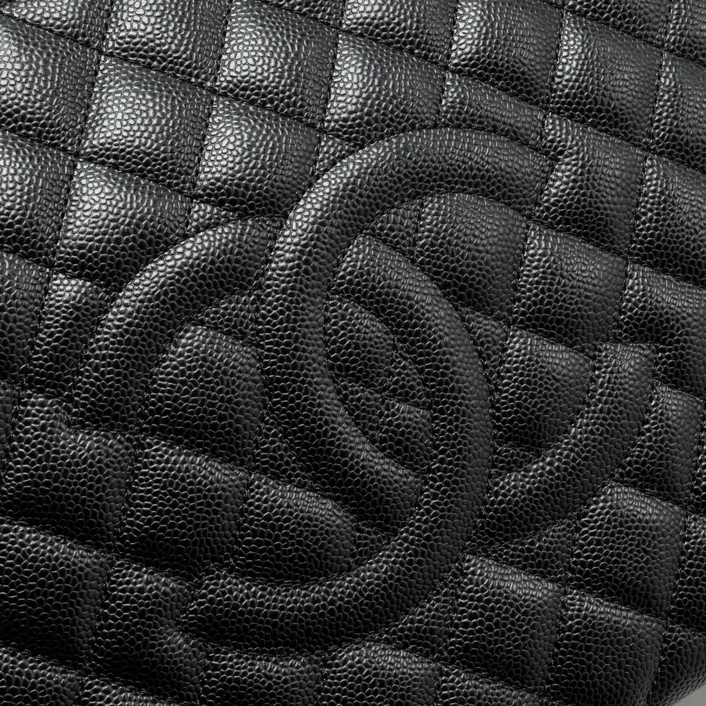 CHANEL GRAND SHOPPING TOTE CAVIAR BLACK SHW