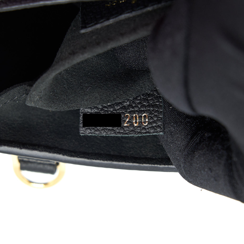 LOUIS VUITTON PETIT SAC PLAT MONOGRAM EMPREINTE BLACK