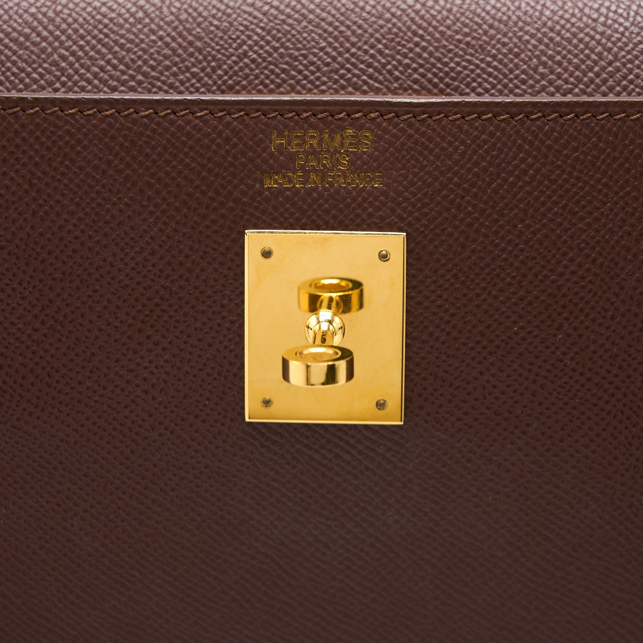 HERMES KELLY 40 EPSOM CHOCOLATE GHW
