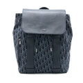 DIOR HOMME BACKPACK OBLIQUE JACQUARD CANVAS/LEATHER GREY SHW