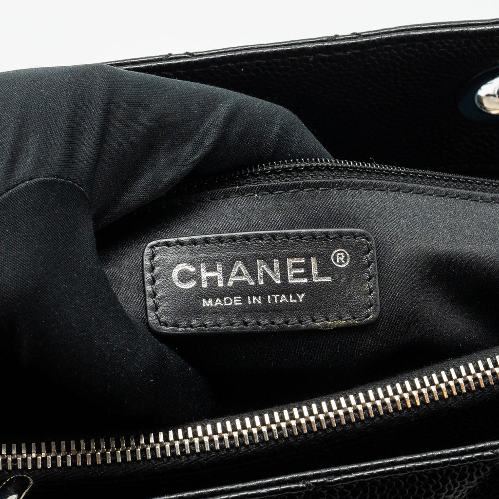 CHANEL GRAND SHOPPING TOTE CAVIAR BLACK SHW