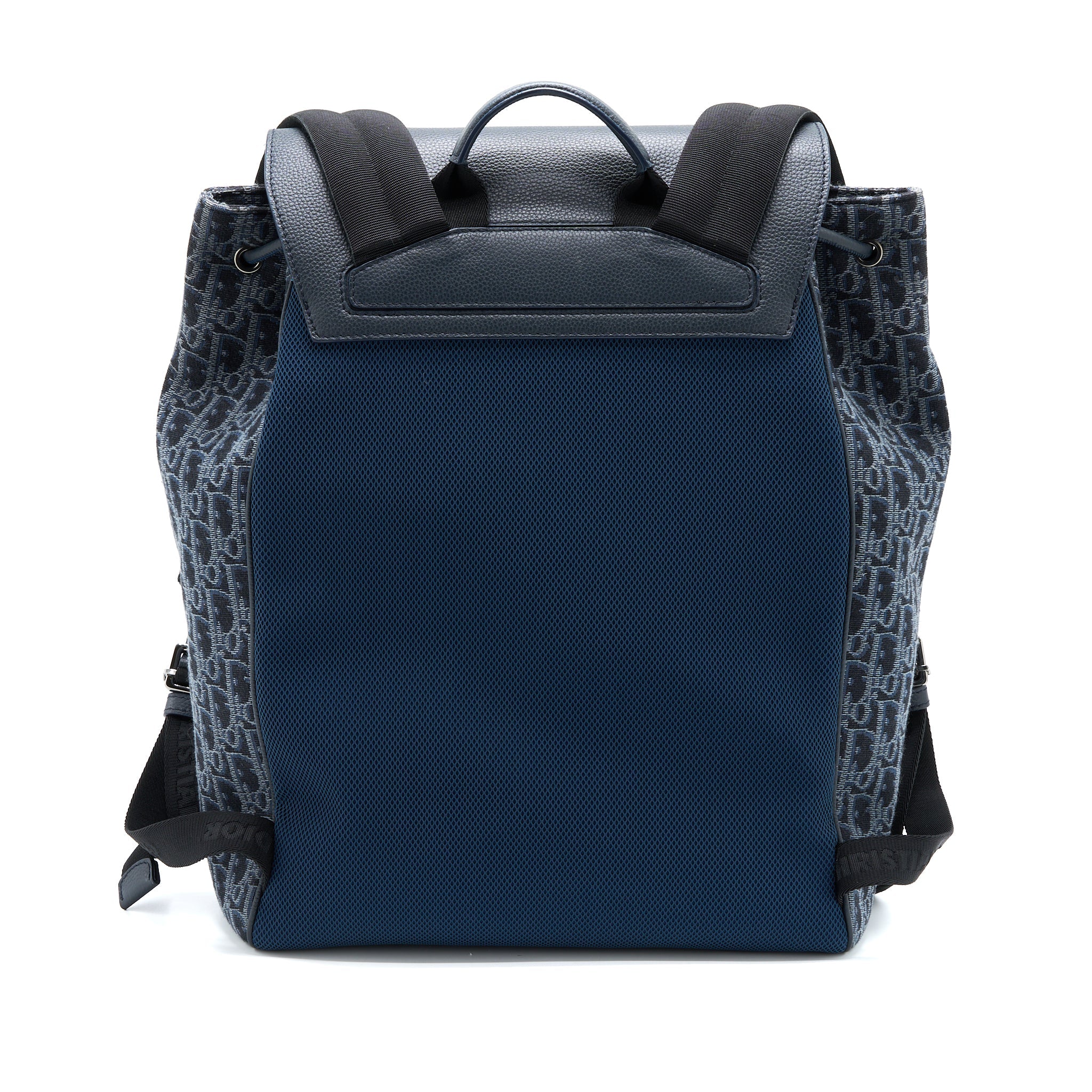 DIOR HOMME BACKPACK OBLIQUE JACQUARD CANVAS/LEATHER GREY SHW