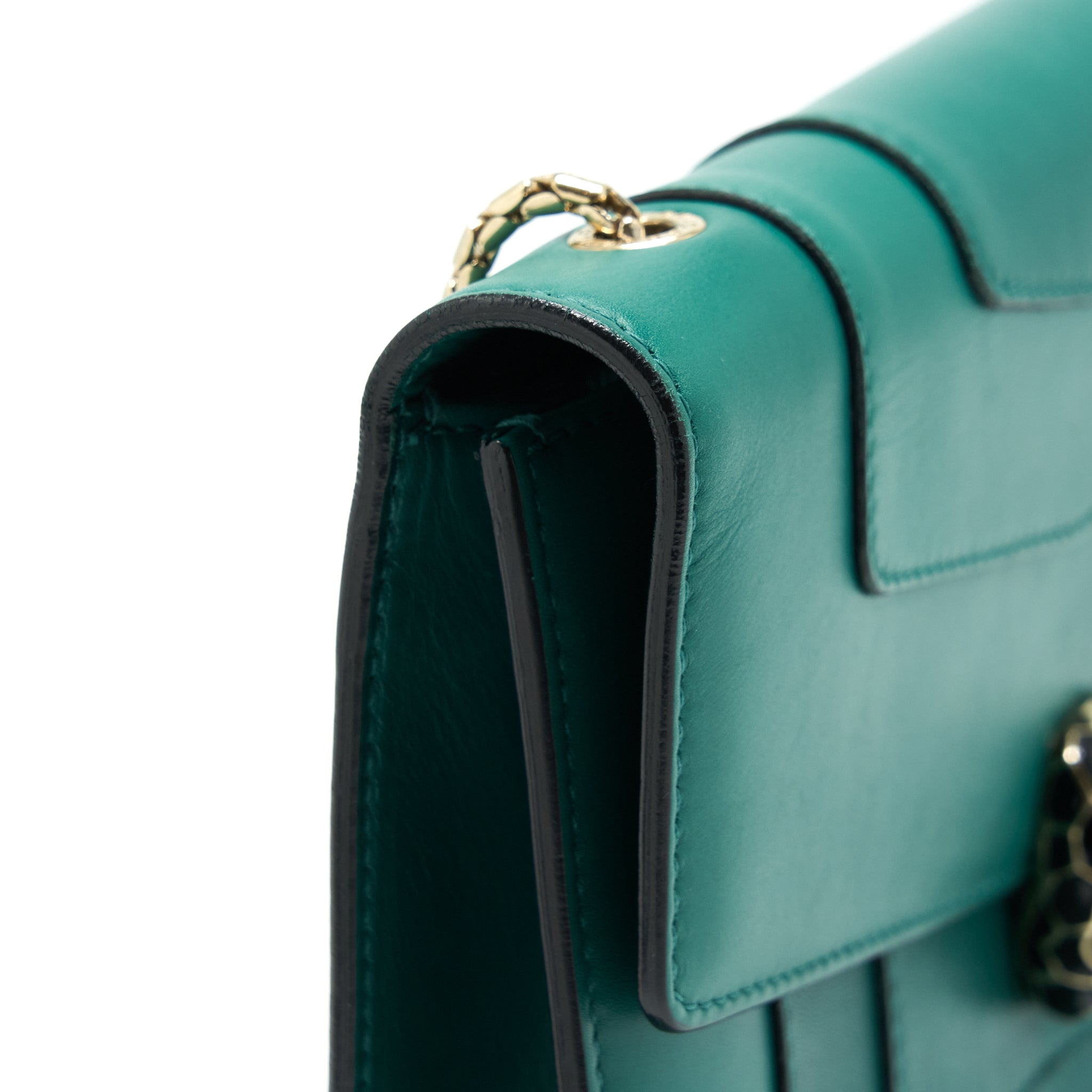 BVLGARI SERPENTI FOREVER CHAIN BAG GREEN