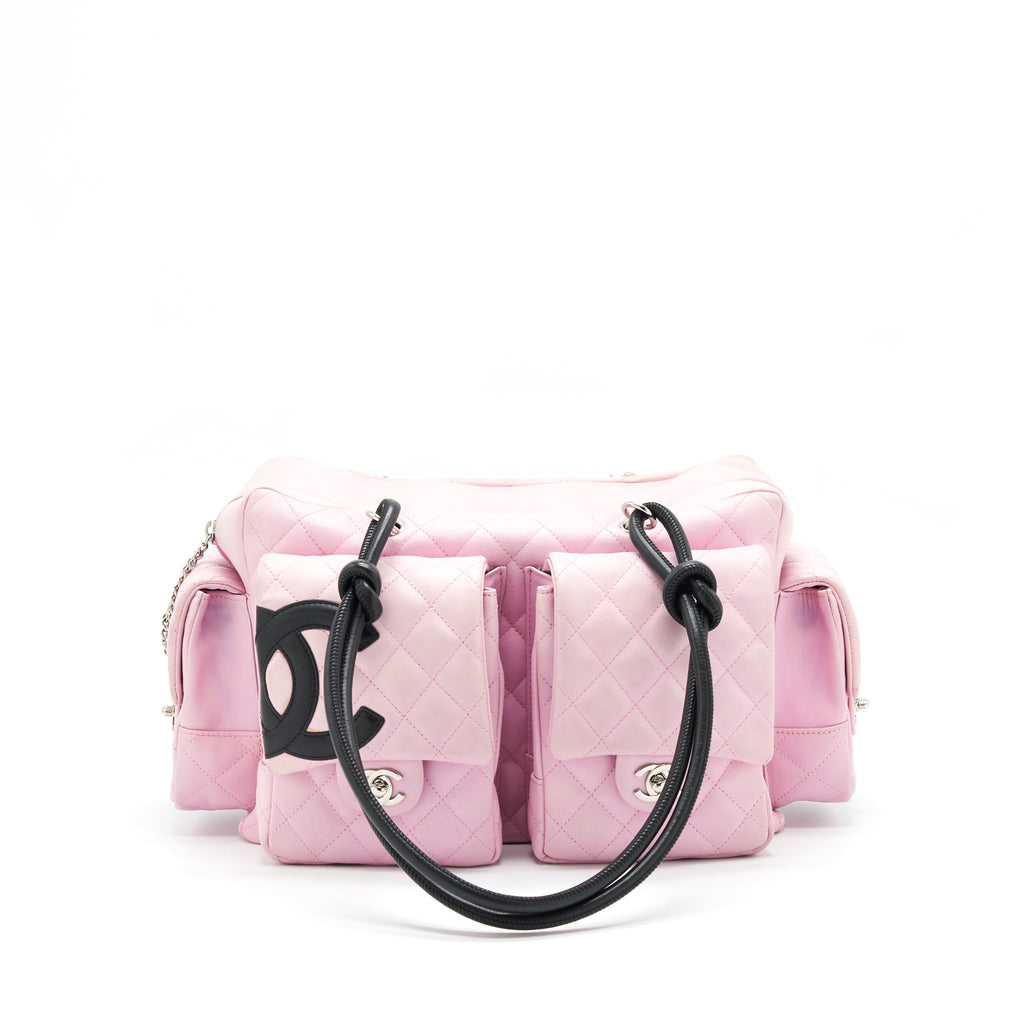 CHANEL CAMBON ALIGNED LARGE REPORTER BAG IN PINK