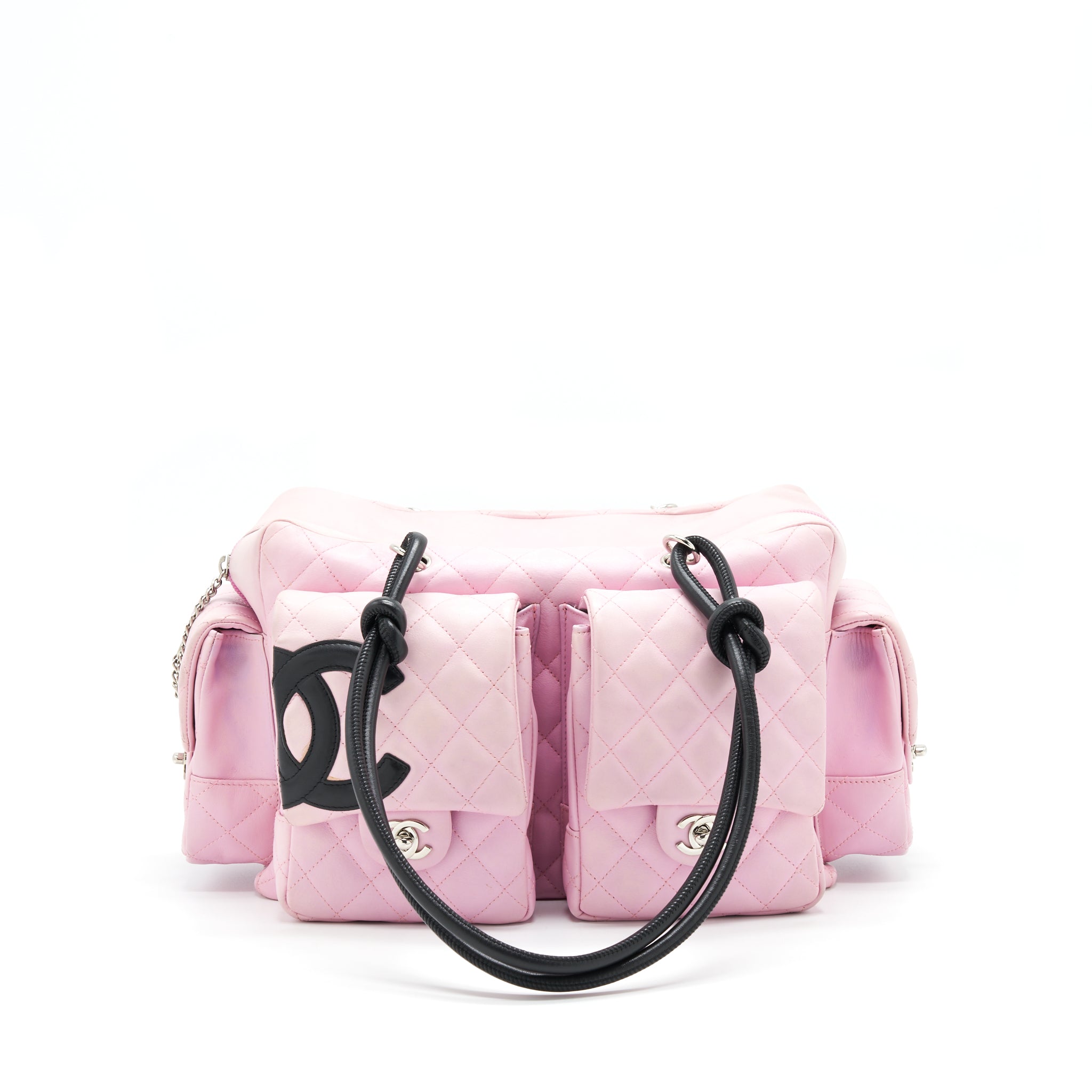 CHANEL CAMBON ALIGNED LARGE REPORTER BAG IN PINK