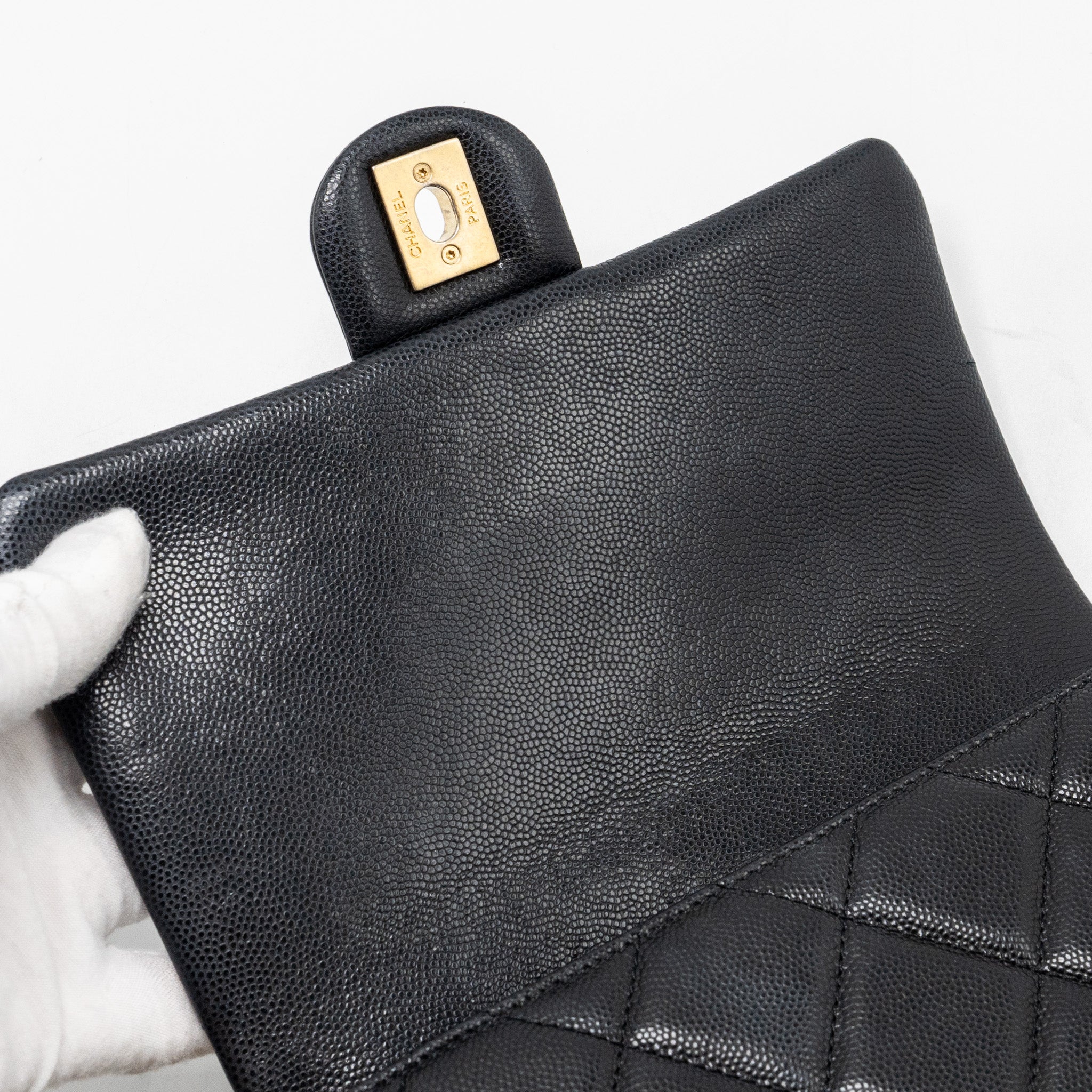 CHANEL TWIST YOUR BUTTON QUILTED FLAP BAG CAVIAR BLACK GHW (MICROCHIP)