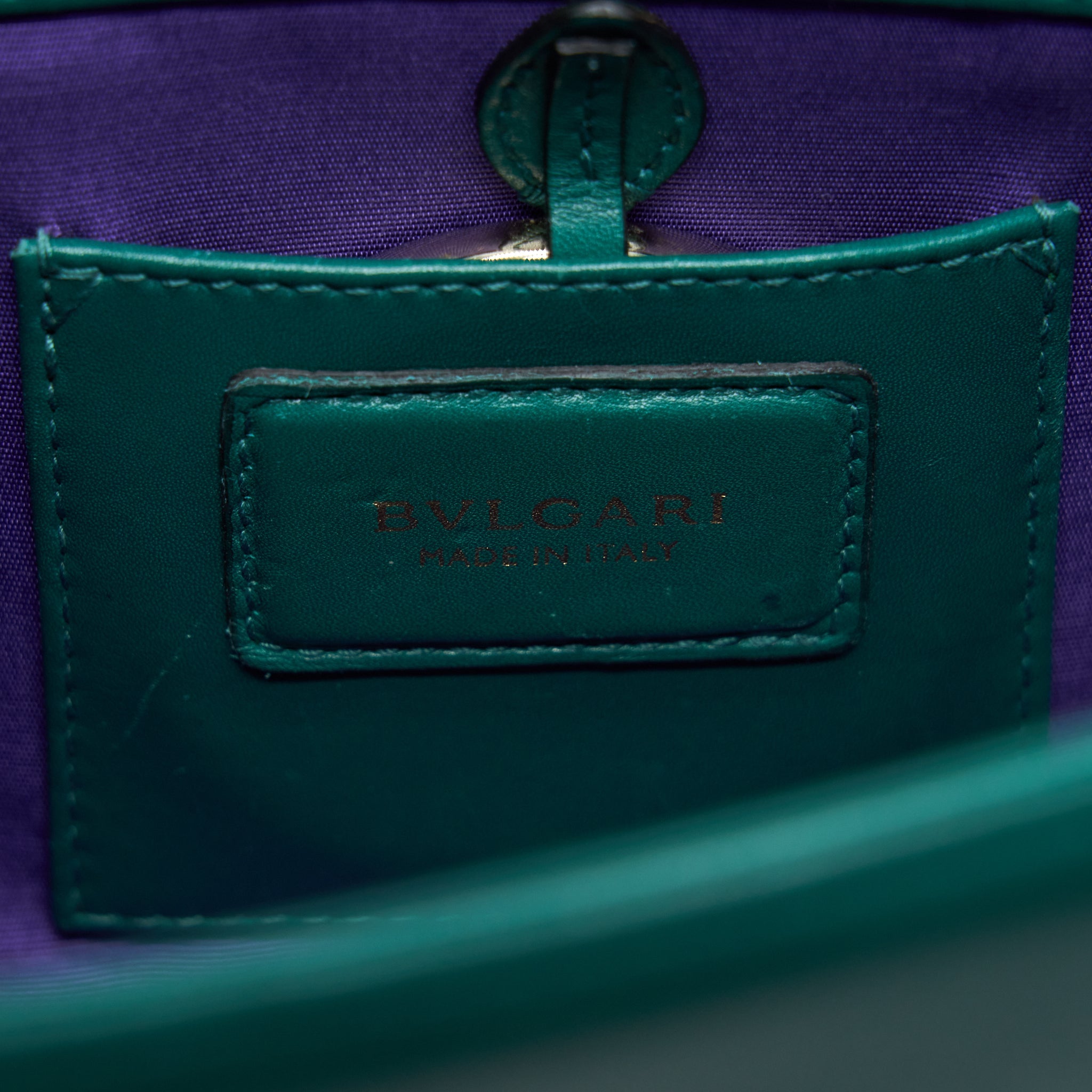BVLGARI SERPENTI FOREVER CHAIN BAG GREEN