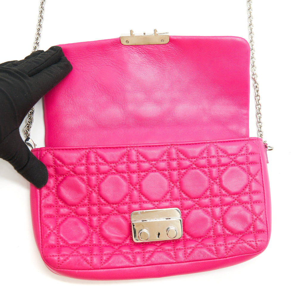 DIOR MISS DIOR MINI CROSSBODY CHAIN BAG PINK SHW