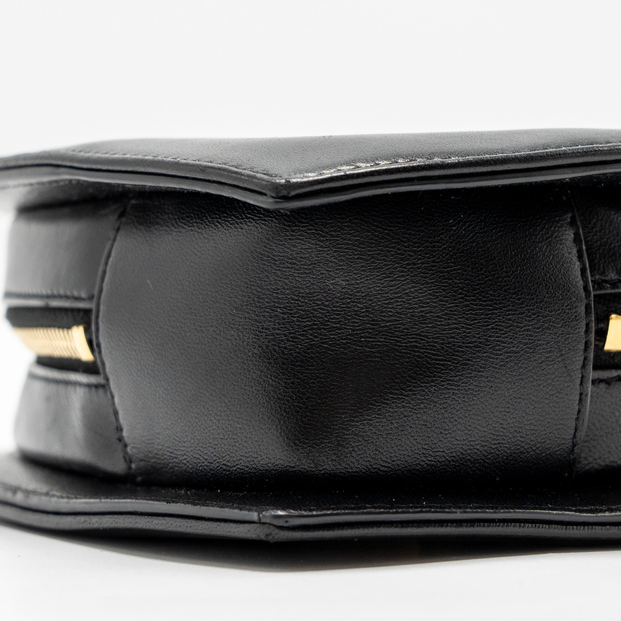 SAINT LAURENT/YSL LOVE HEART CLUTCH LAMBSKIN BLACK GHW