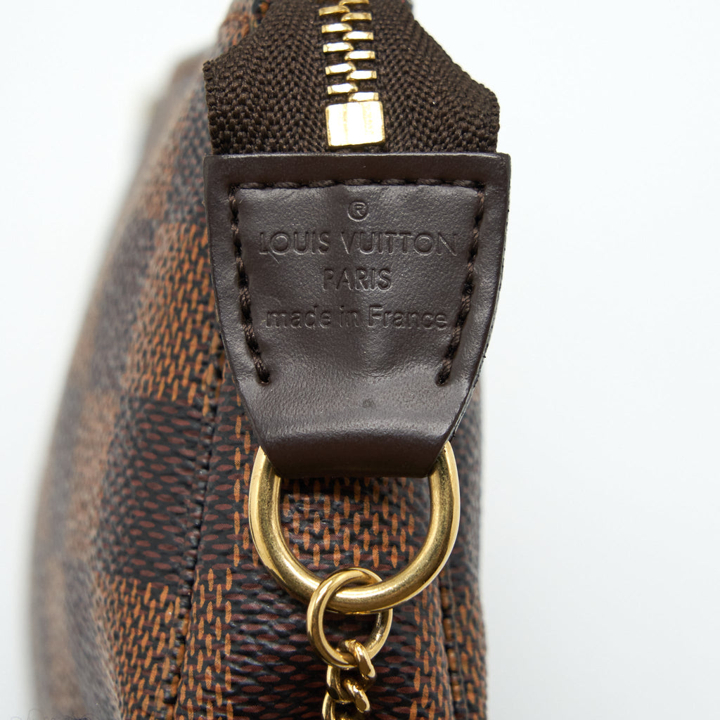 LOUIS VUITTON MINI POCHETTE DAMIER EBENE GHW