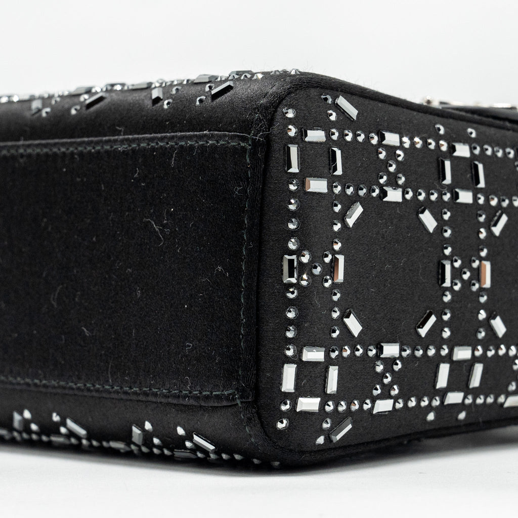 DIOR MINI LADY DIOR STAIN CRYSTAL BLACK SHW