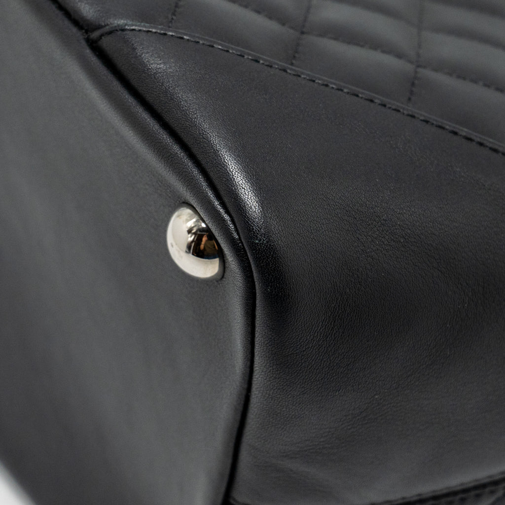 CHANEL CAMBON LIGNE TOTE BAG CALFSKIN BLACK SHW